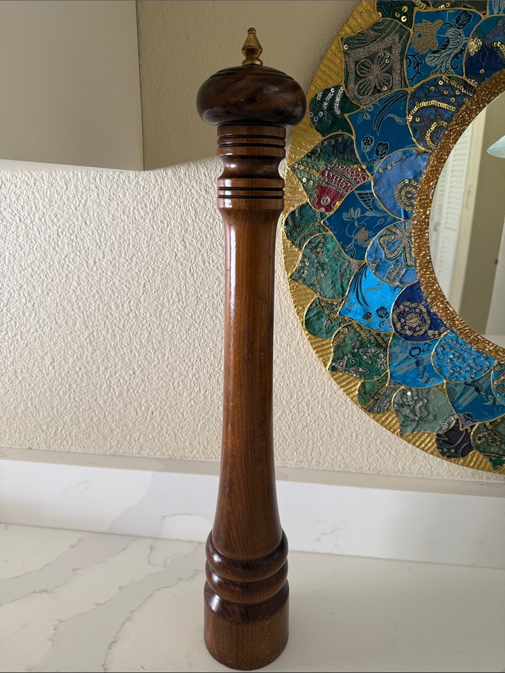Vintage Beltrami  Large Wooden Pepper Mill Italy - Picture 2 of 7